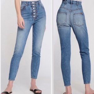 NWT Marissa Webb Emma High Waist Corset Denim Pants Size 26